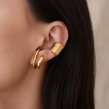 Boucles d'oreilles C Manchette Rétro Sans Percage
