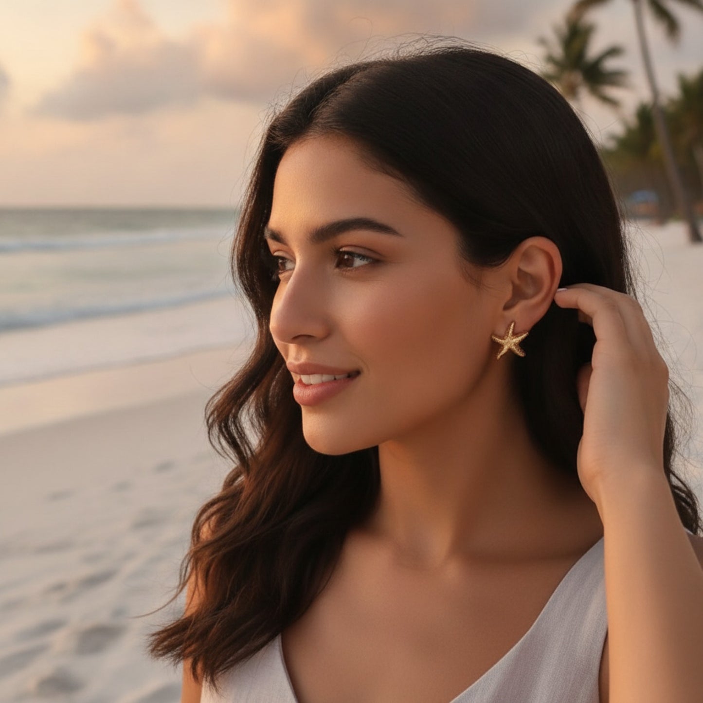 Boucles d'Oreilles Étoile de Mer : Chic & Estival